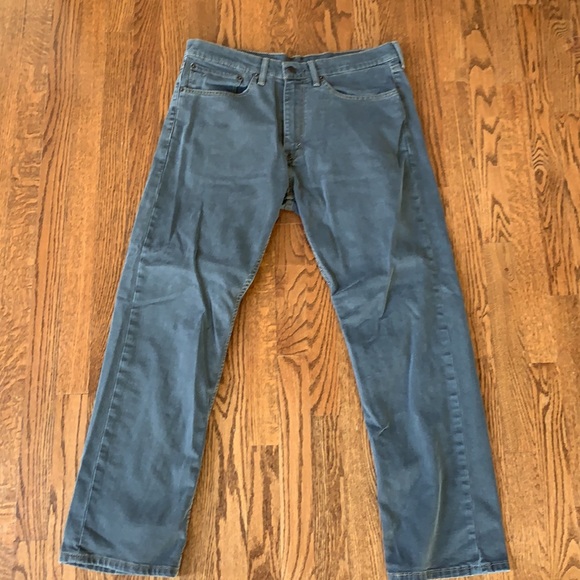 Men’s Levi’s 505 Gray Jeans 34/30 - Picture 4 of 5